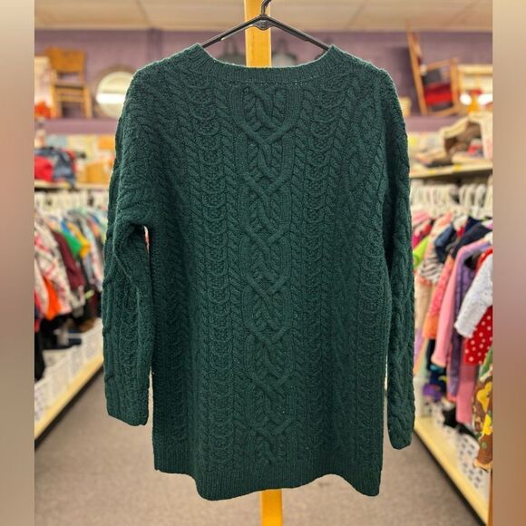 Limited Handknit Ladies Small Green 100% Wool - Picture 7 of 7